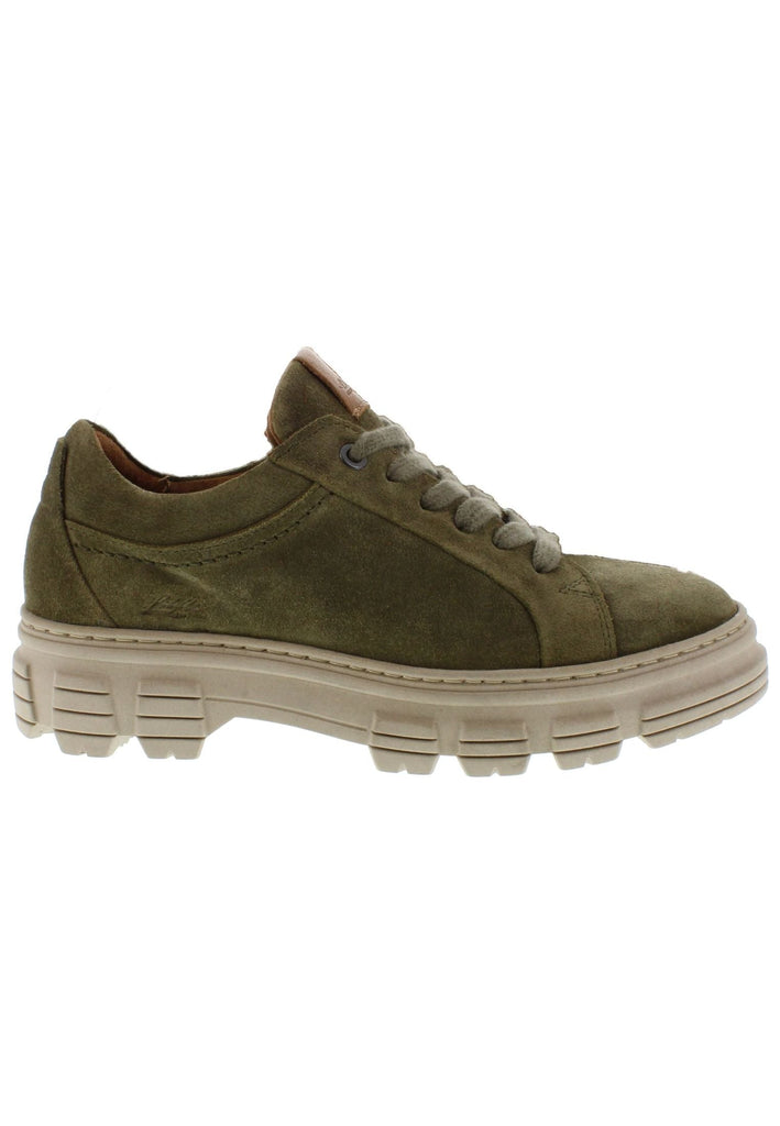 Libelle Halbschuhe Veloursleder Khaki/Gruen