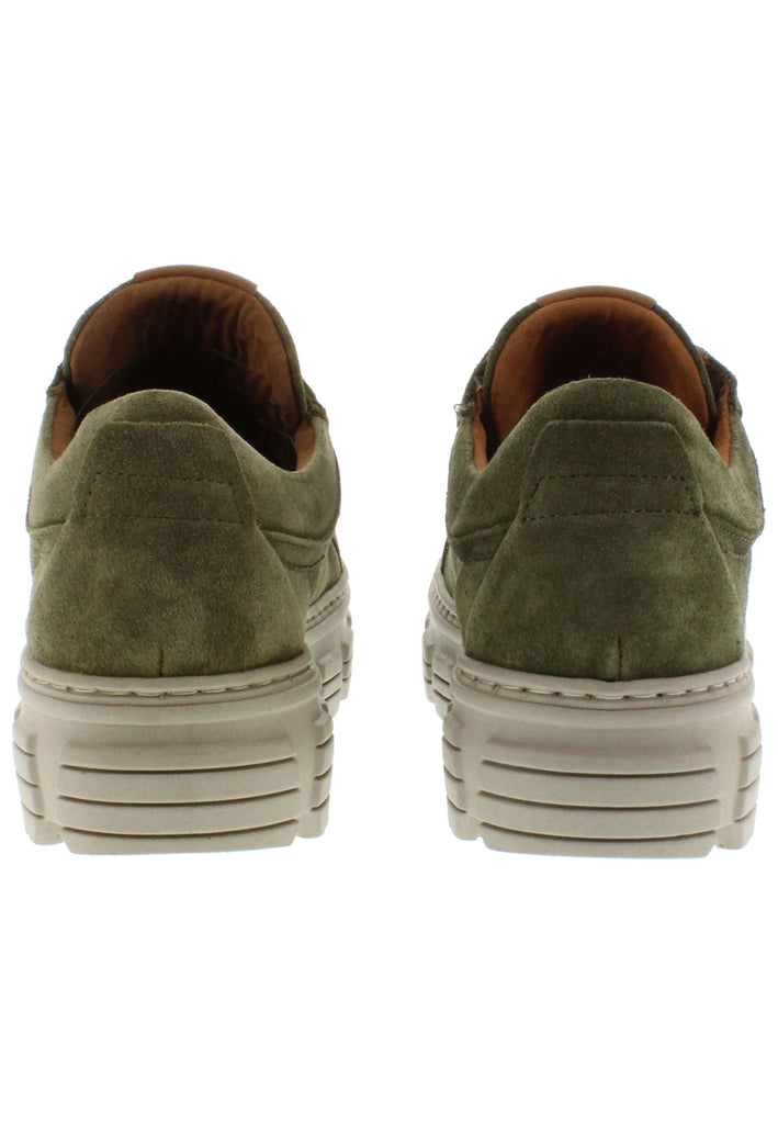 Libelle Halbschuhe Veloursleder Khaki/Gruen
