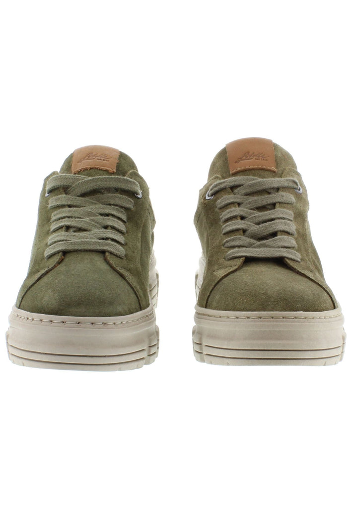 Libelle Halbschuhe Veloursleder Khaki/Gruen