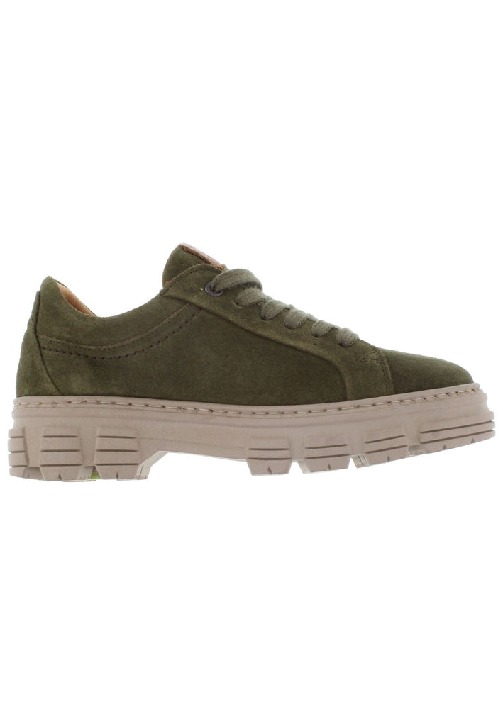 Libelle Halbschuhe Veloursleder Khaki/Gruen