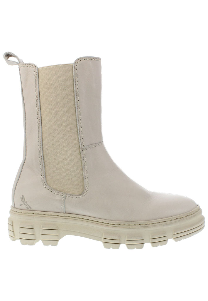 Libelle Stiefelette Leder/Textil Beige