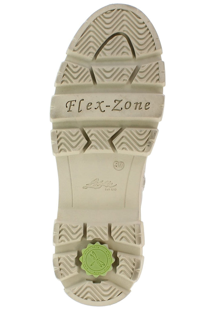 Libelle Stiefelette Leder/Textil Beige
