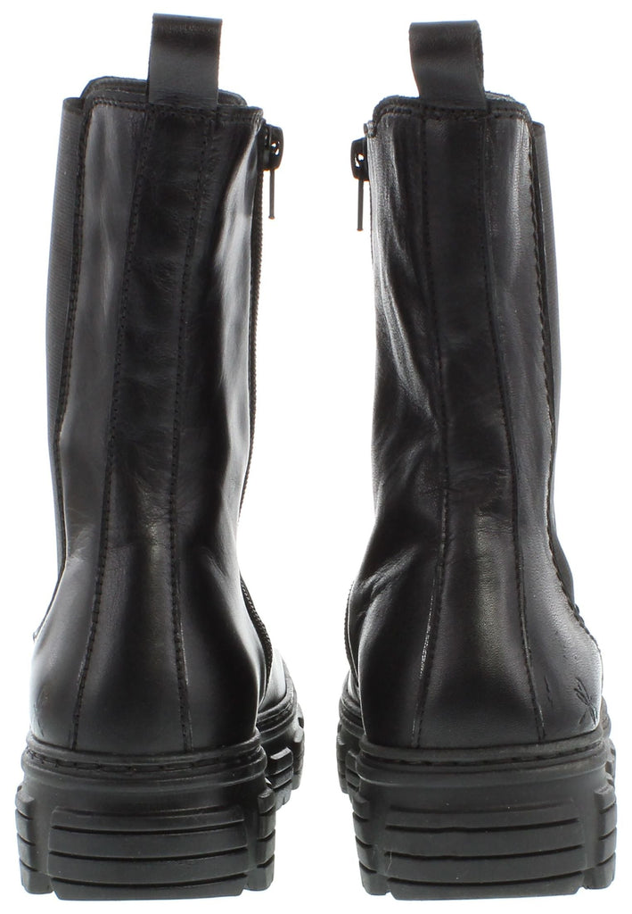 Libelle Stiefelette Leder/Textil Schwarz