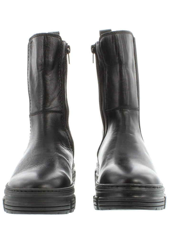 Libelle Stiefelette Leder/Textil Schwarz