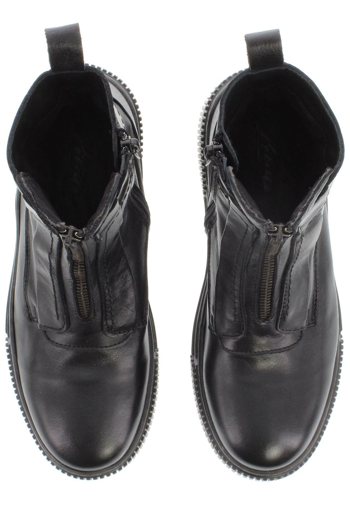 Libelle Stiefelette Leder/Textil Schwarz