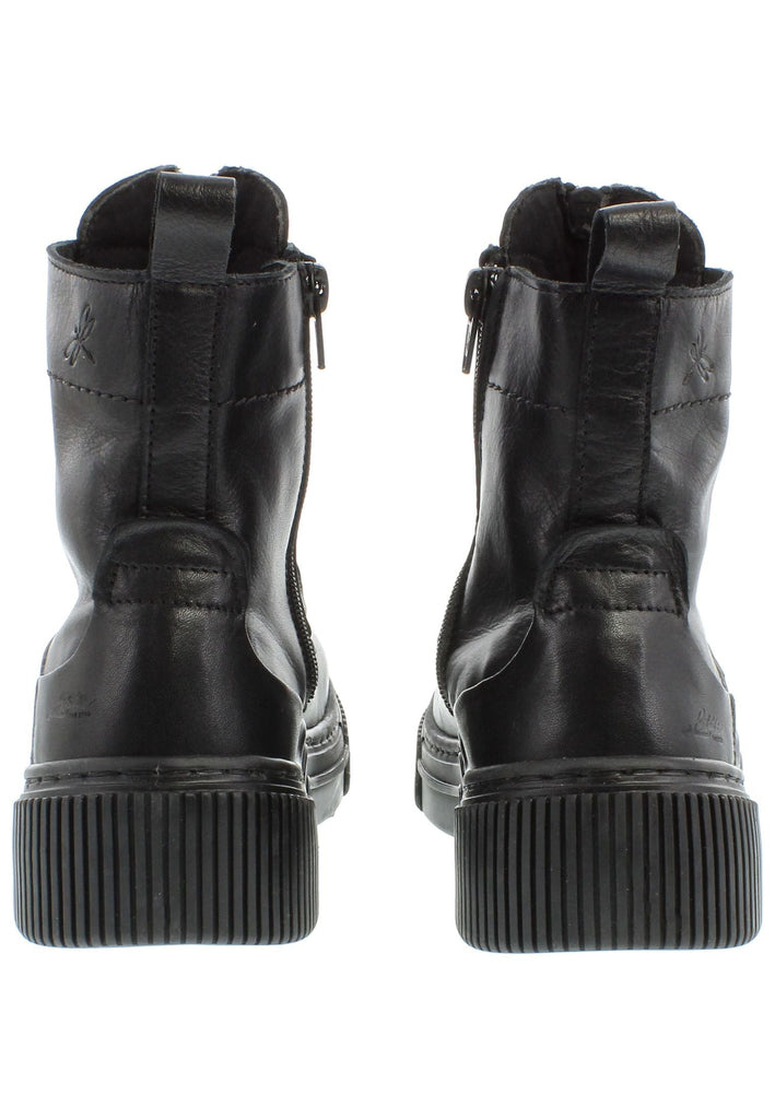 Libelle Stiefelette Leder/Textil Schwarz