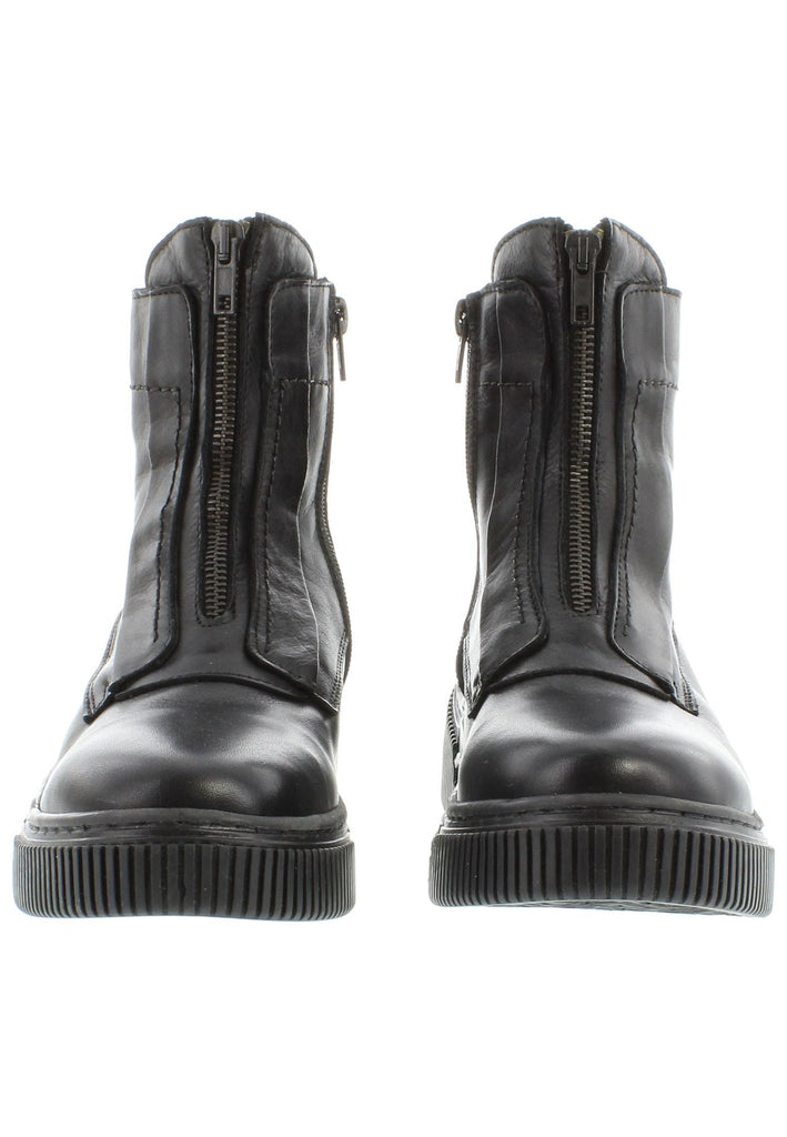 Libelle Stiefelette Leder/Textil Schwarz