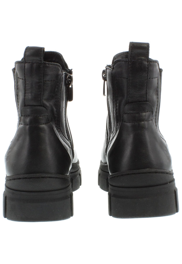 Libelle Stiefelette Leder/Textil Schwarz Warmfutter