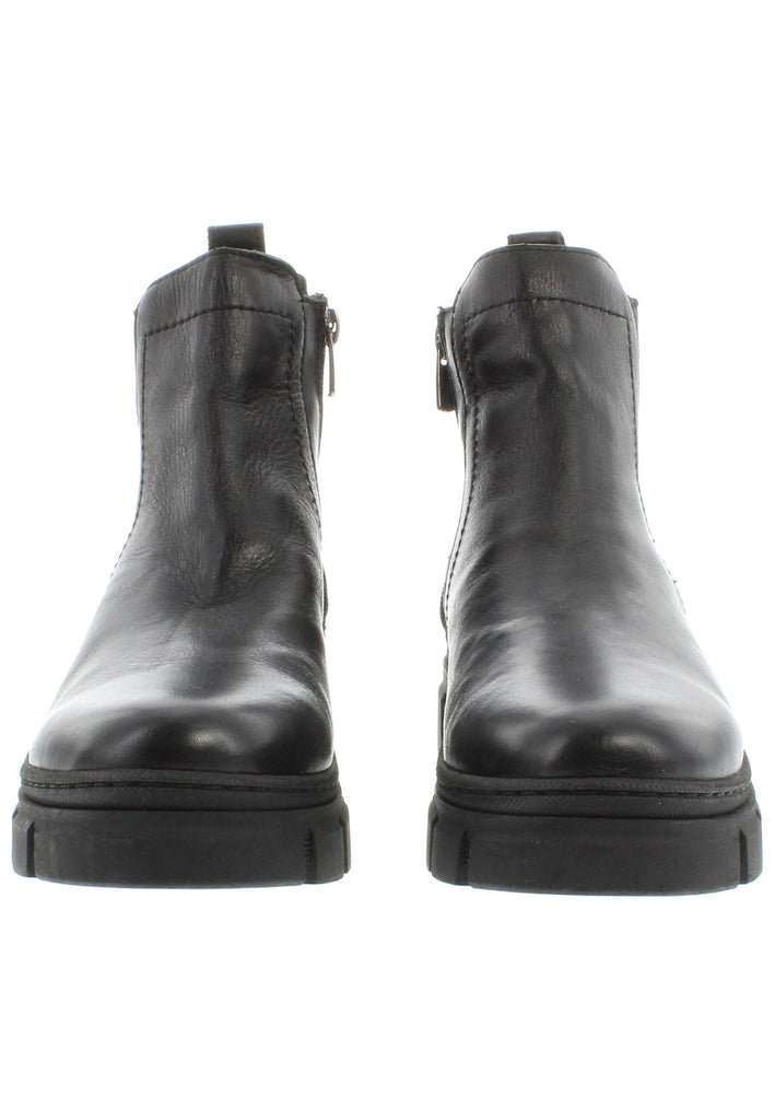 Libelle Stiefelette Leder/Textil Schwarz Warmfutter