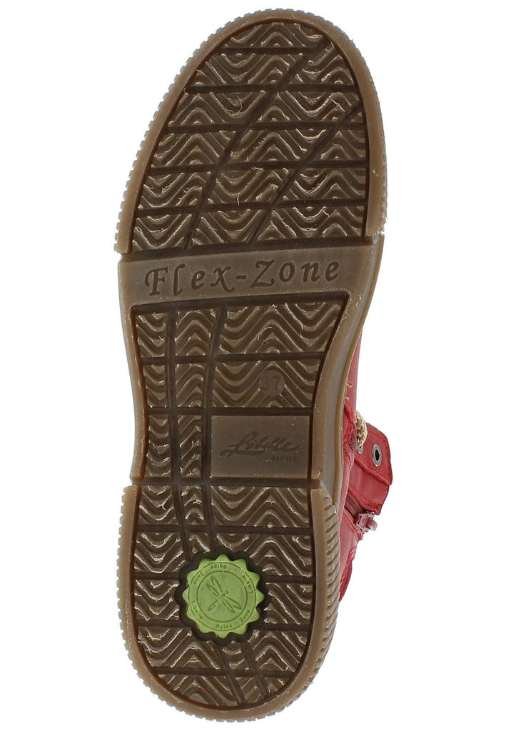 Libelle Stiefelette Nappaleder Rot Warmfutter