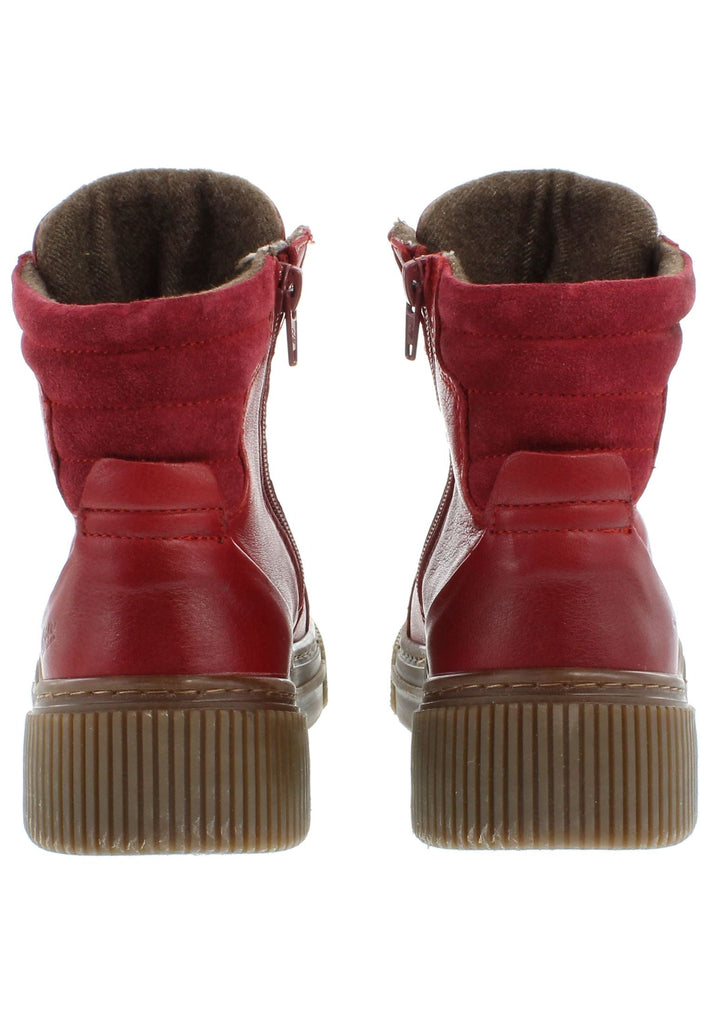 Libelle Stiefelette Nappaleder Rot Warmfutter