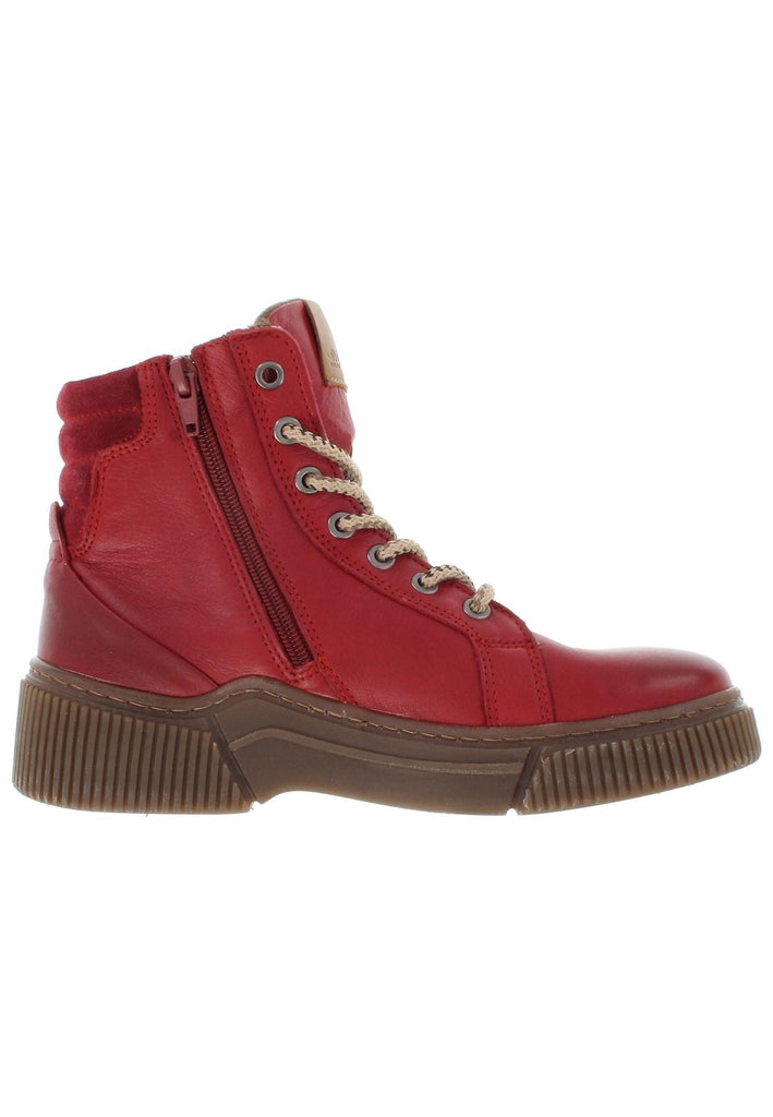 Libelle Stiefelette Nappaleder Rot Warmfutter