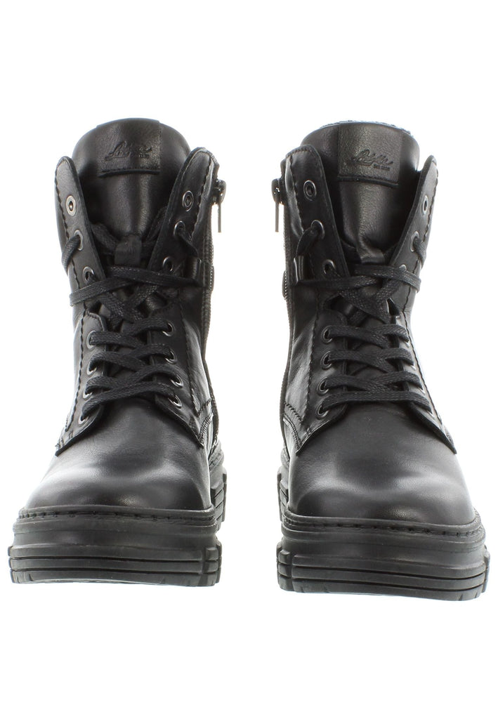 Libelle Stiefelette Nappaleder Schwarz Warmfutter