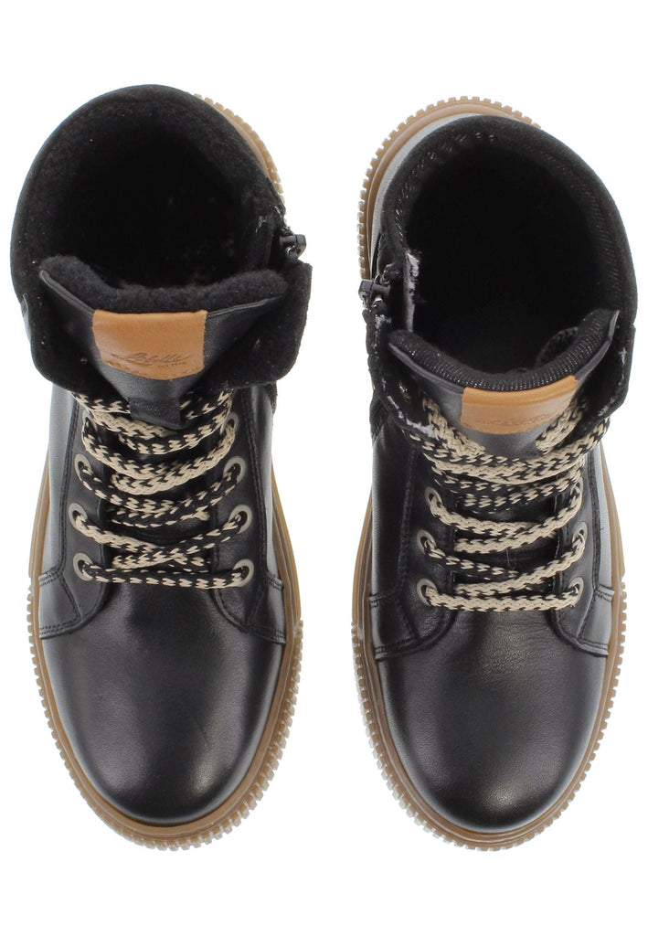Libelle Stiefelette Nappaleder Schwarz Warmfutter
