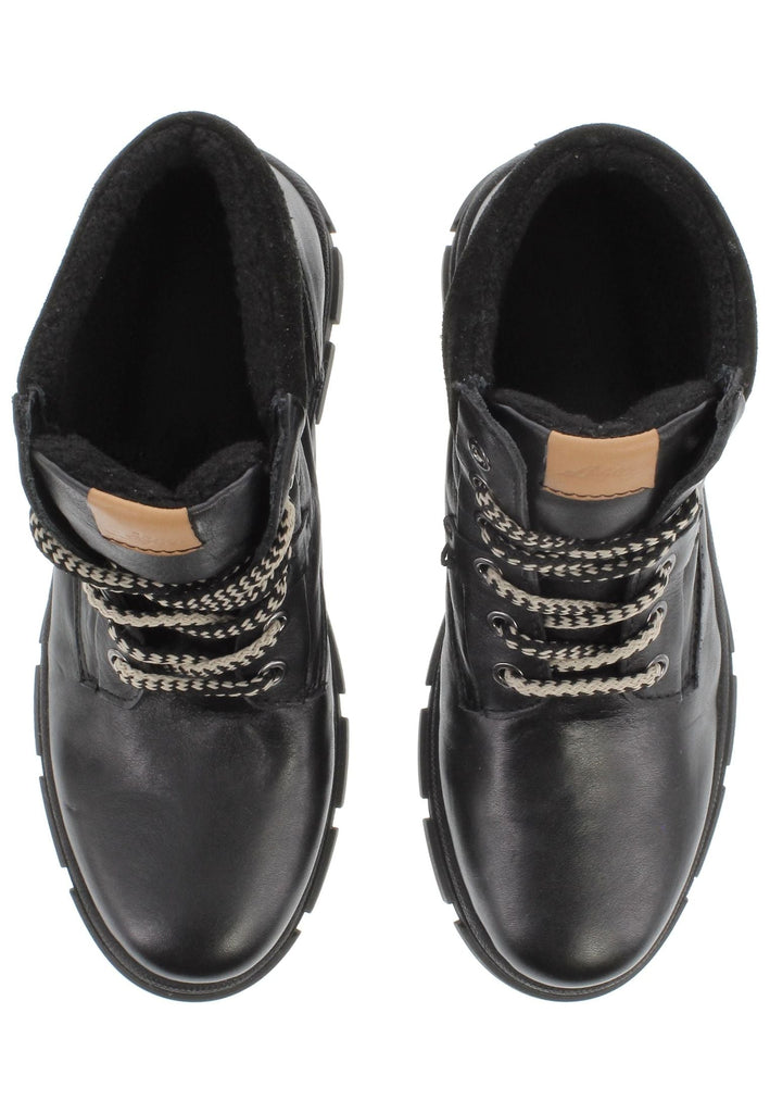 Libelle Stiefelette Nappaleder Schwarz Warmfutter