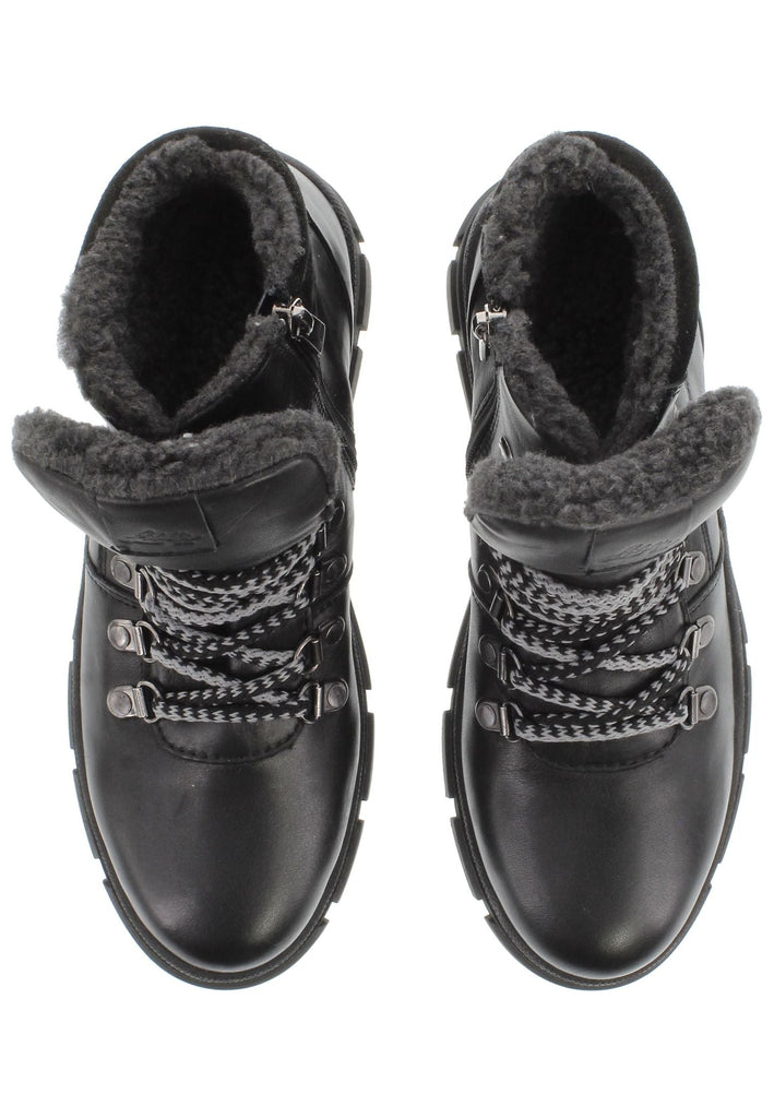 Libelle Stiefelette Nappaleder Schwarz Warmfutter