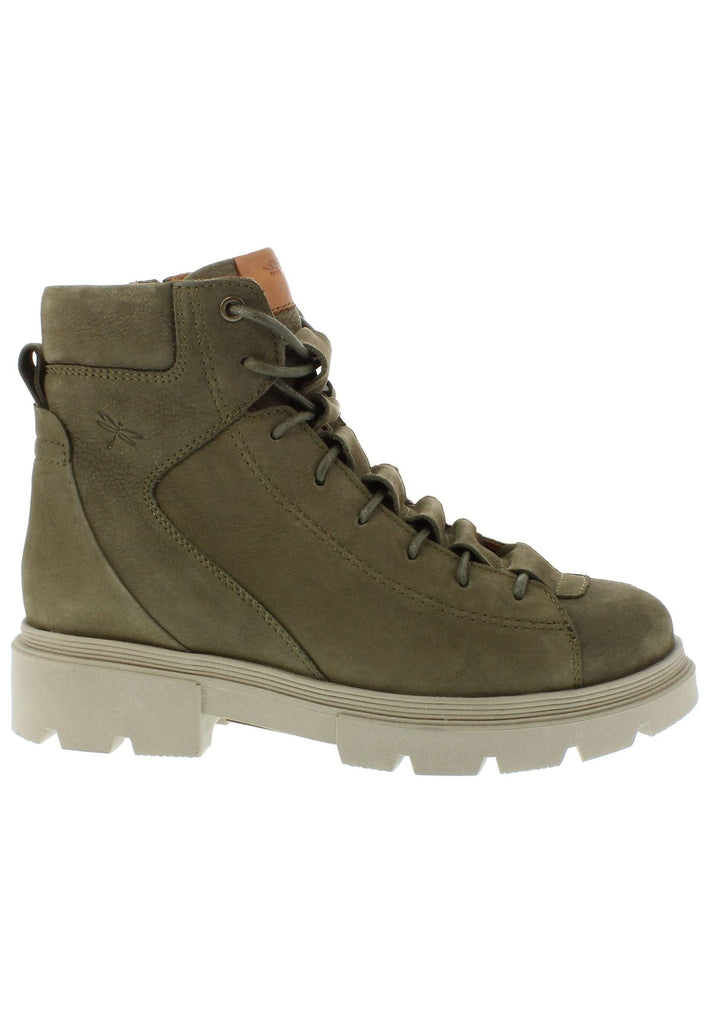Libelle Stiefelette Nubukleder Khaki/Grau
