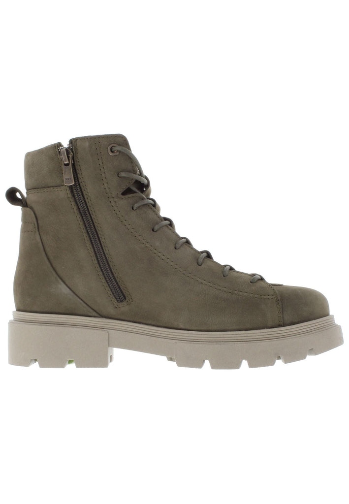 Libelle Stiefelette Nubukleder Khaki/Grau