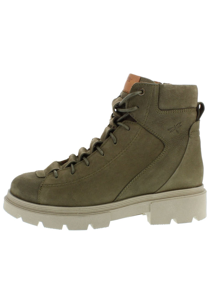 Libelle Stiefelette Nubukleder Khaki/Grau