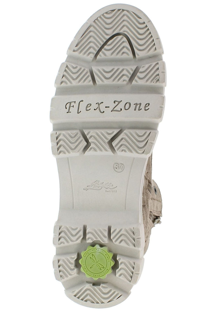 Libelle Stiefelette Veloursleder Hellgrau Warmfutter