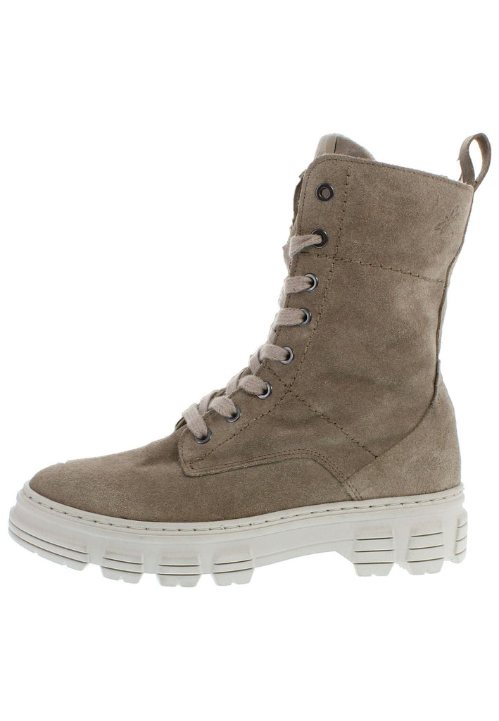 Libelle Stiefelette Veloursleder Hellgrau Warmfutter