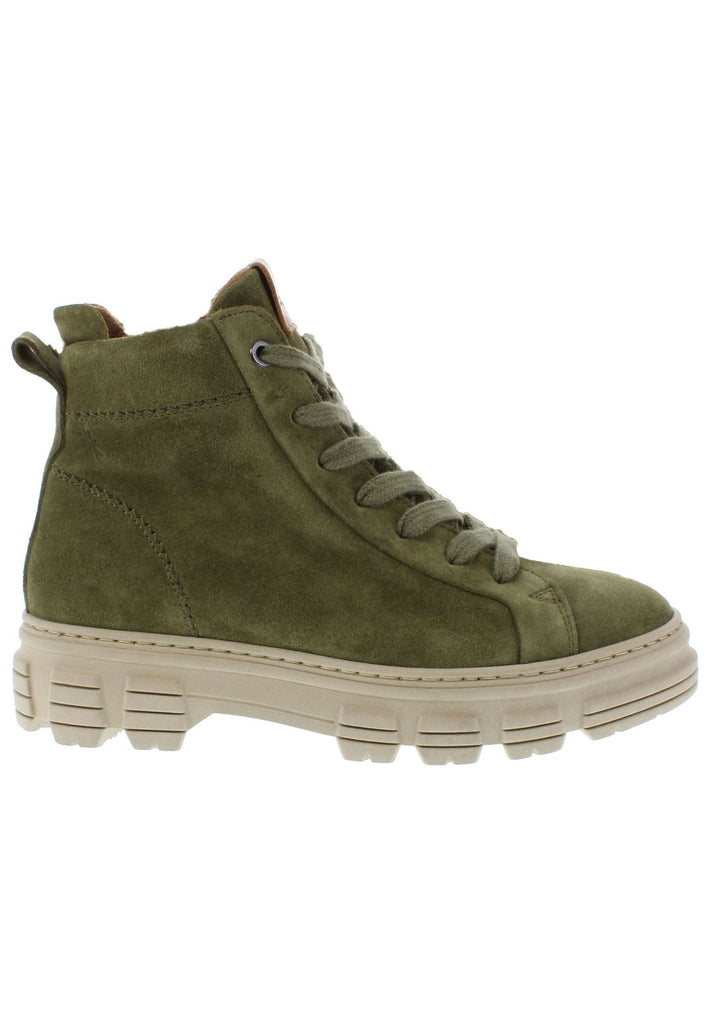 Libelle Stiefelette Veloursleder Khaki