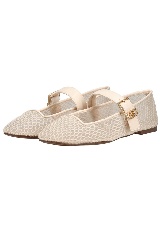Liu Jo Ballerinas Lederimitat/Textil Beige