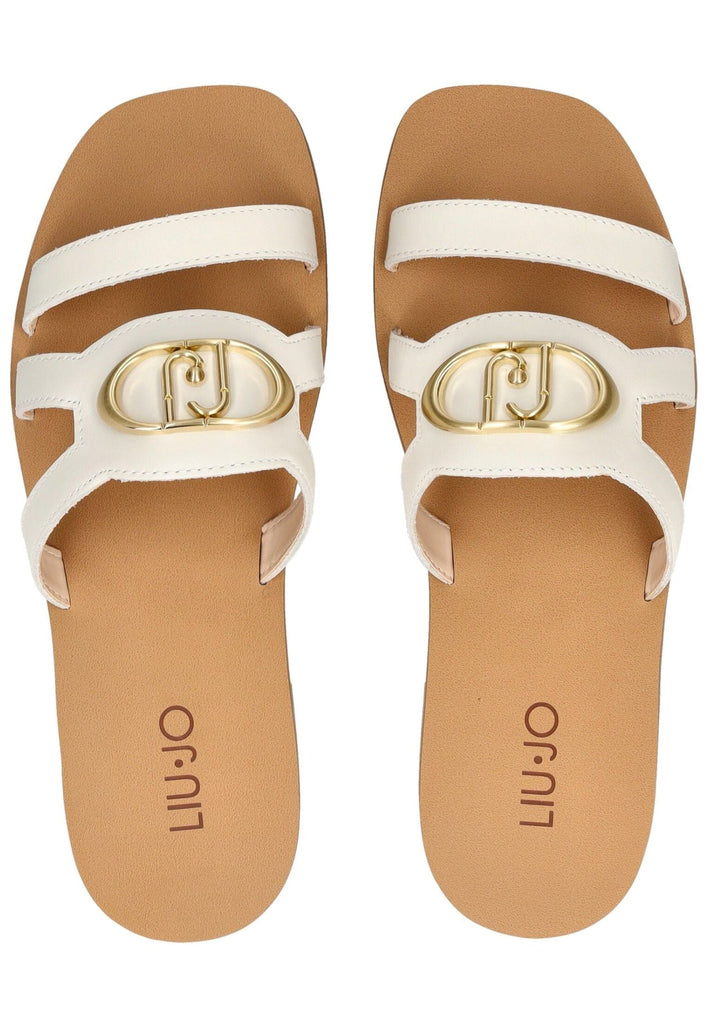 Liu Jo Pantoletten Leder Weiß