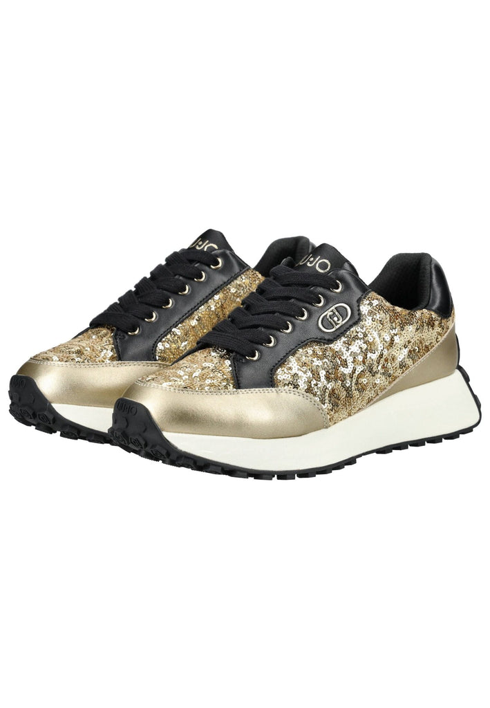 Liu Jo Sneaker Leder/Synthetik Schwarz/Gold