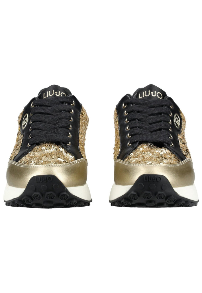 Liu Jo Sneaker Leder/Synthetik Schwarz/Gold