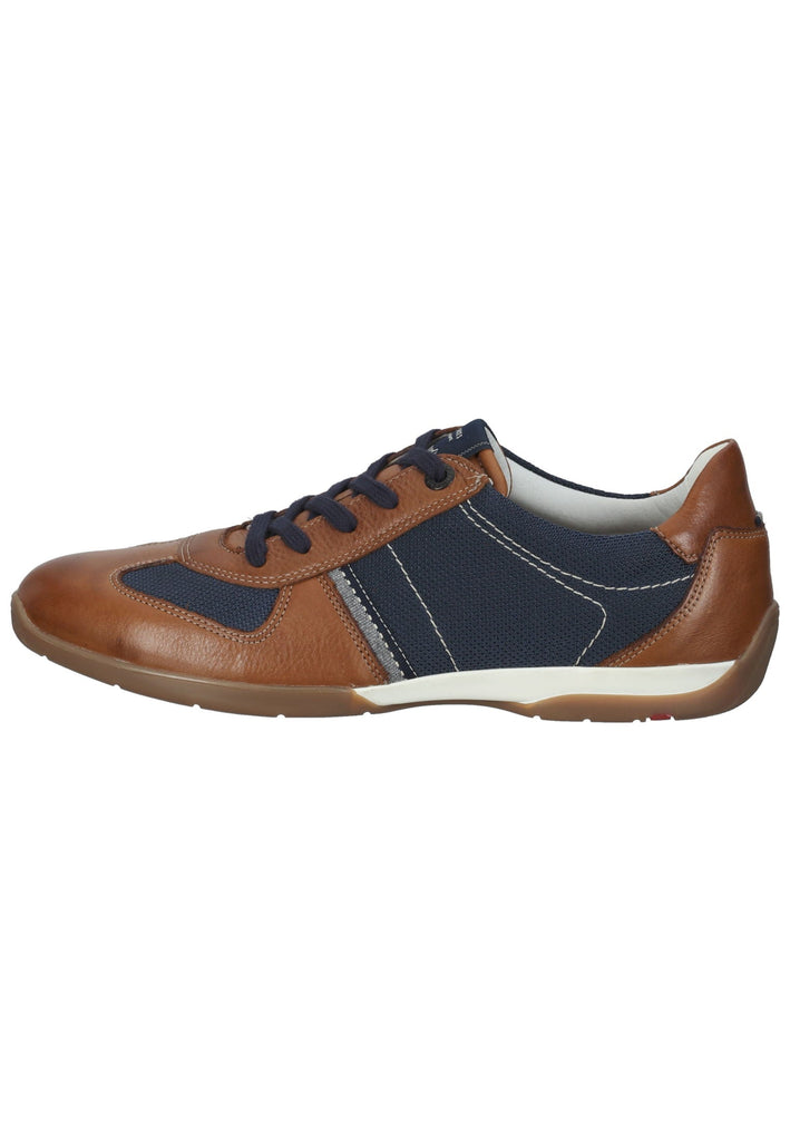 Lloyd Halbschuhe Leder/Textil Braun/Blau