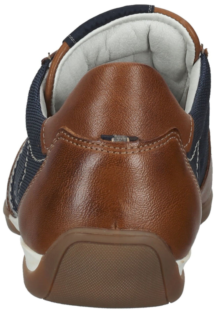 Lloyd Halbschuhe Leder/Textil Braun/Blau