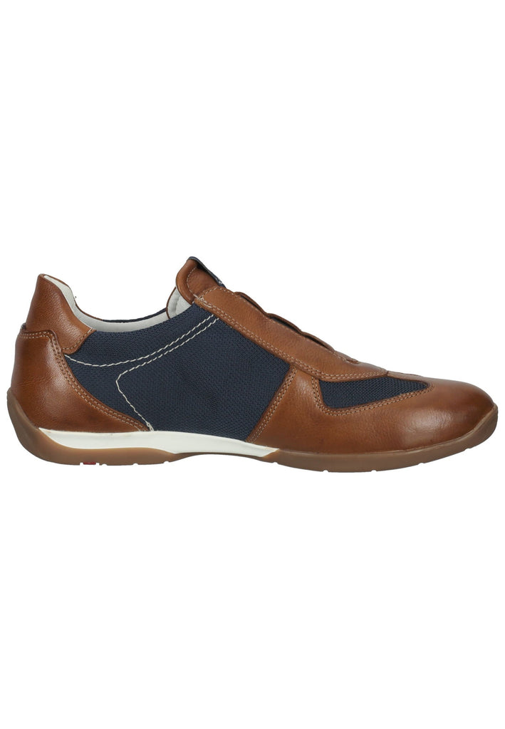 Lloyd Halbschuhe Leder/Textil Braun/Blau
