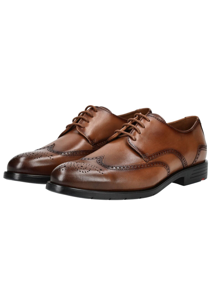LLOYD SELECTED Businessschuhe Glattleder Cognac