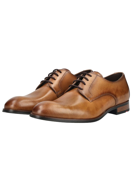 LLOYD SELECTED Businessschuhe Glattleder Cognac