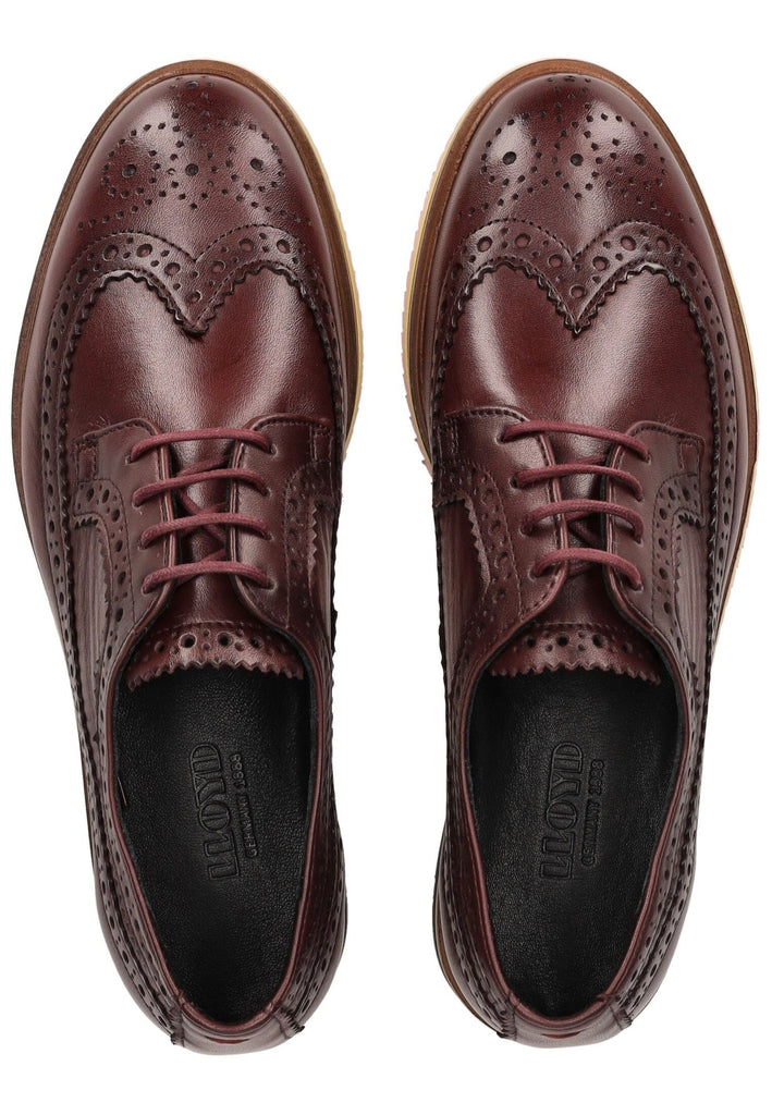 LLOYD SELECTED Halbschuhe Glattleder Cherry