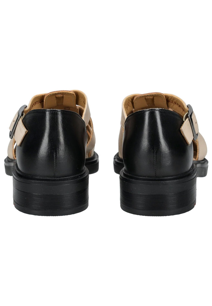 LLOYD SELECTED Sandalen Glattleder Beige/Schwarz