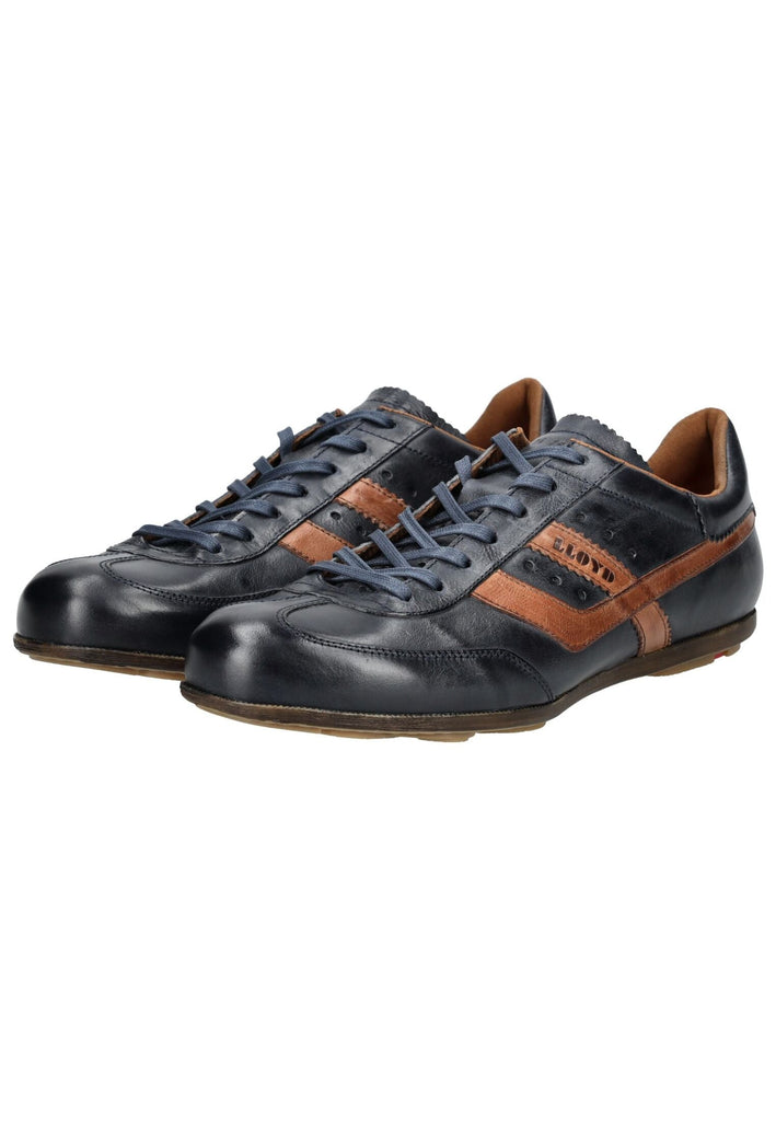 LLOYD SELECTED Sneaker Glattleder Blau/Braun
