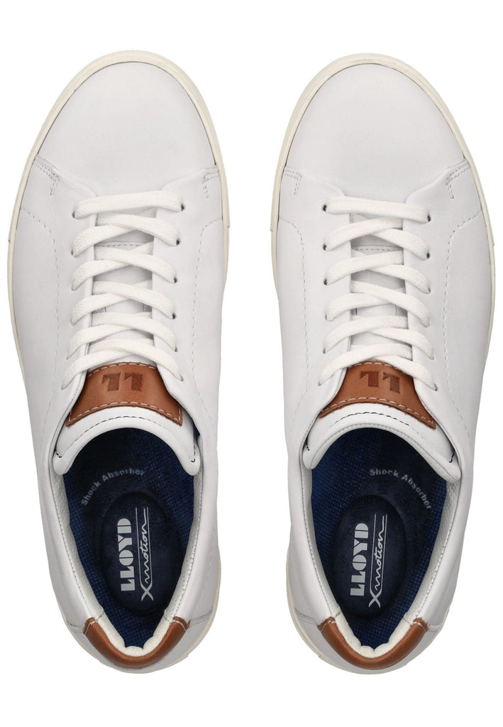 LLOYD SELECTED Sneaker Glattleder Weiß/Braun