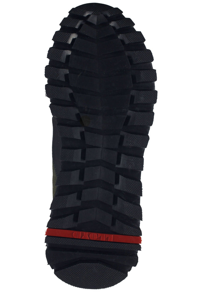 LLOYD SELECTED Sneaker Leder/Textil Schwarz/Grün