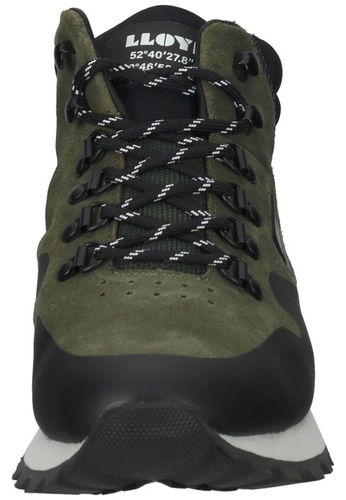 LLOYD SELECTED Sneaker Leder/Textil Schwarz/Grün