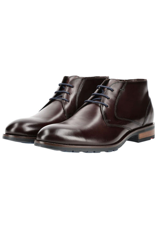 LLOYD SELECTED Stiefelette Glattleder Dunkelbraun