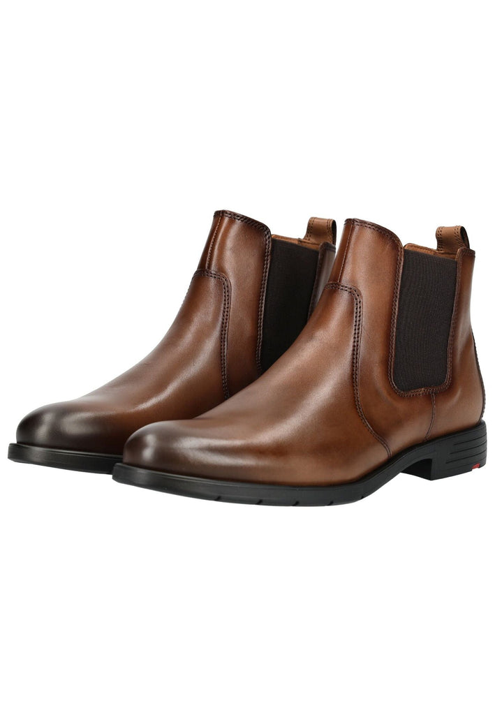 LLOYD SELECTED Stiefelette Leder/Textil Cognac