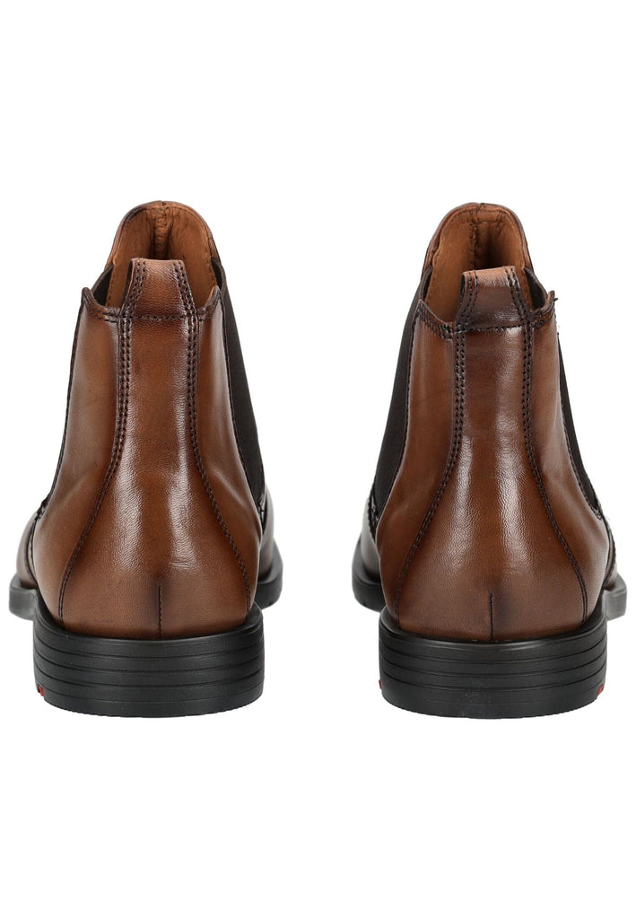 LLOYD SELECTED Stiefelette Leder/Textil Cognac