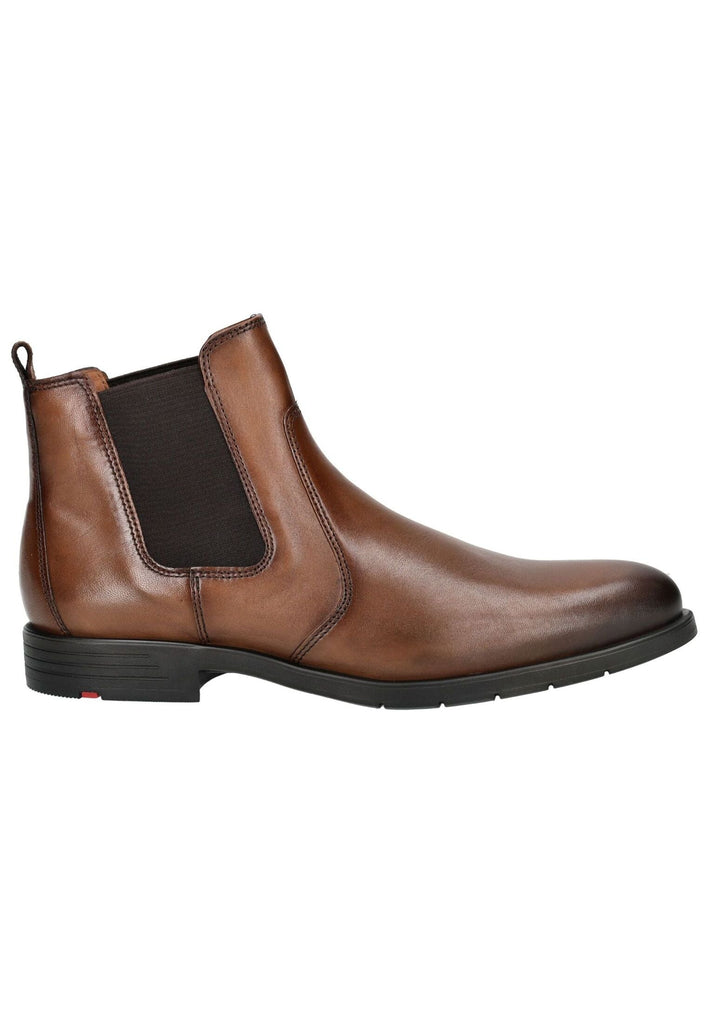 LLOYD SELECTED Stiefelette Leder/Textil Cognac
