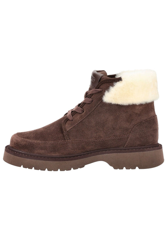 LLOYD SELECTED Stiefelette Veloursleder/Textil Dunkelbraun Warmfutter