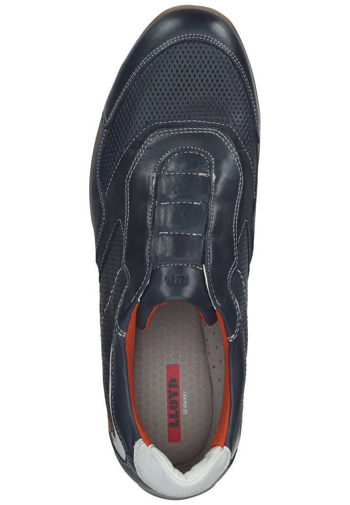 Lloyd Slipper Leder/Textil Marine