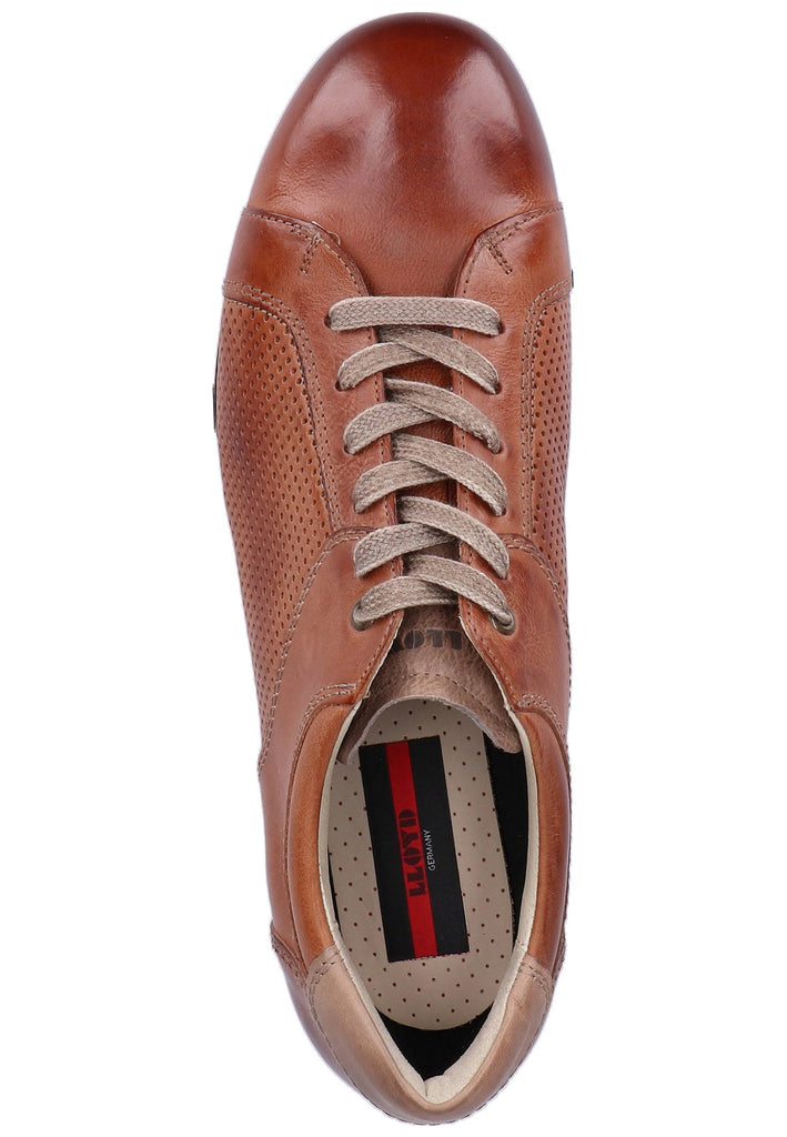 Lloyd Sneaker Glattleder Cognac