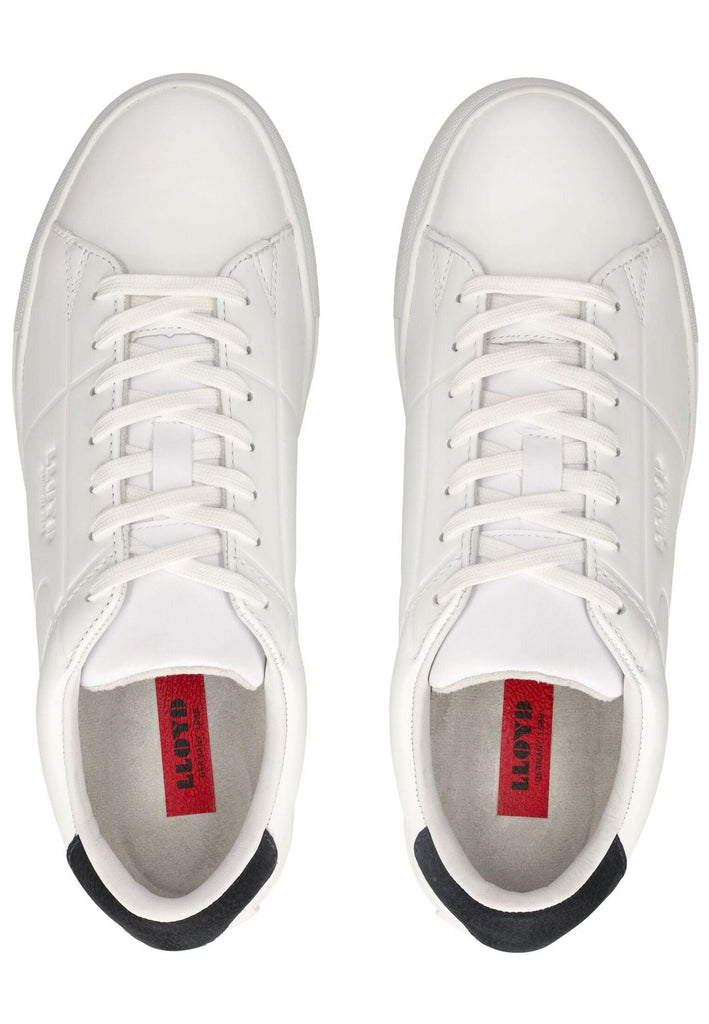 Lloyd Sneaker Glattleder Weiß/Navy
