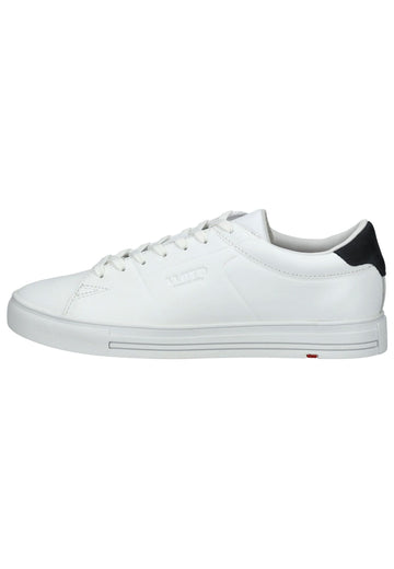 Lloyd Sneaker Glattleder Weiß/Navy